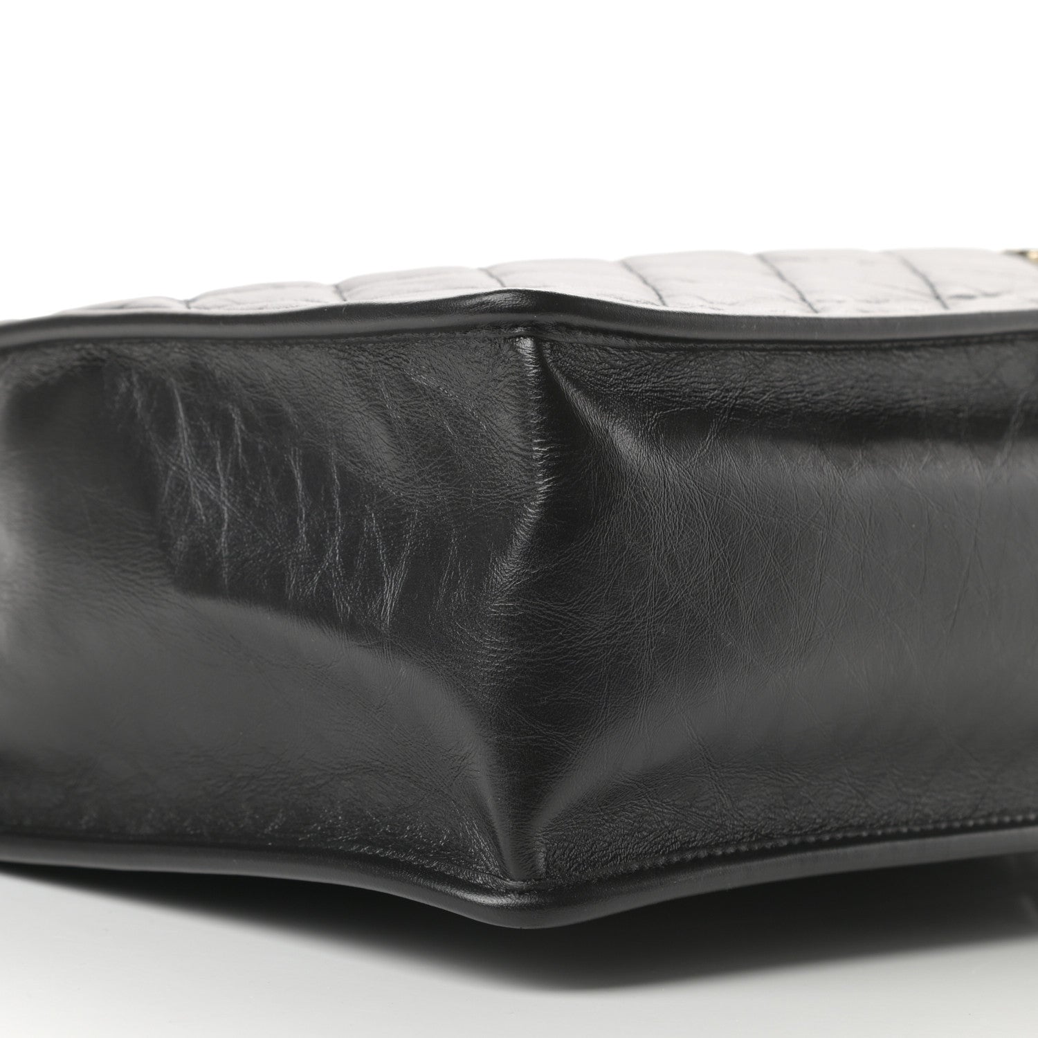 Chanel Aged Calfskin Medium Charm Shopping Bag Black 6 of 10