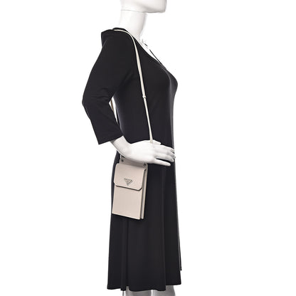Prada Saffiano Mini Camera Crossbody Bag Talco 2 of 11