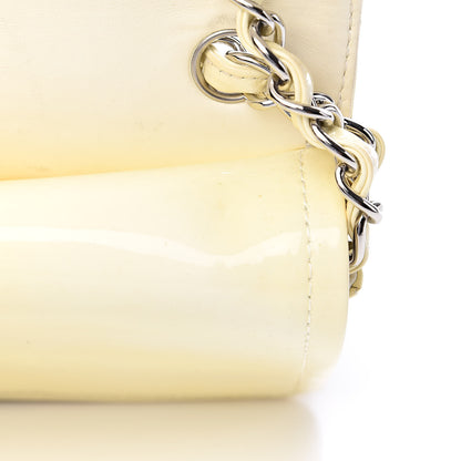Chanel Patent Quilted Medium Double Flap Ivory 15 of 26