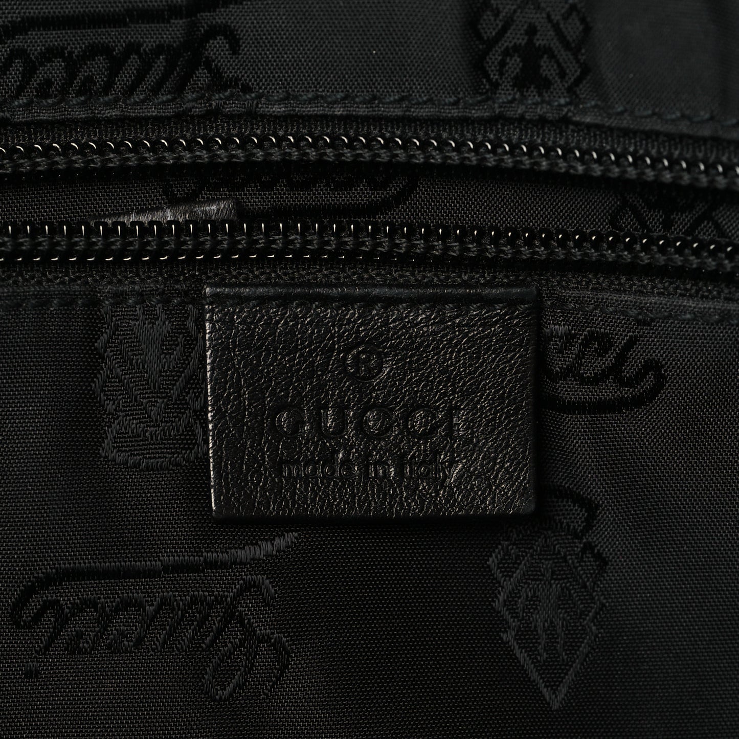 Guccissima Medium Flap Messenger Bag Black