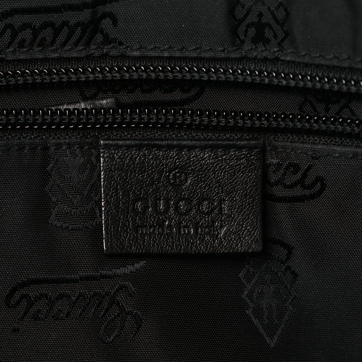 Gucci Guccissima Medium Flap Messenger Bag Black 5 of 10