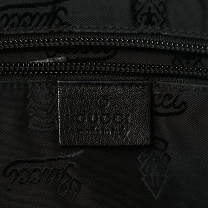 Gucci Guccissima Medium Flap Messenger Bag Black 5 of 10