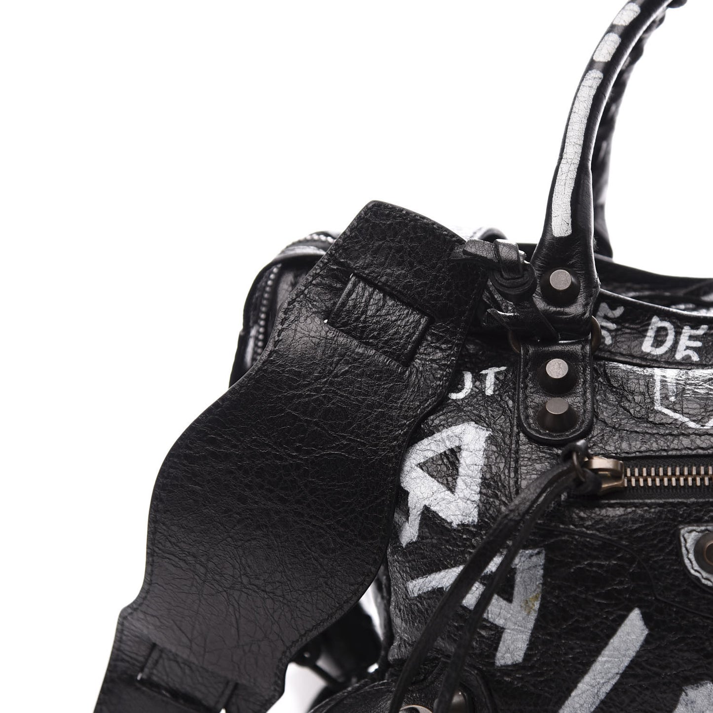 Agneau Classic Hardware Graffiti All Over S City Black