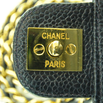 Chanel Caviar Quilted Mini Vanity Bag Navy 10 of 13