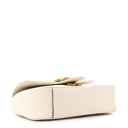 Gucci Calfskin Matelasse Mini GG Marmont Shoulder Bag White 4 of 13