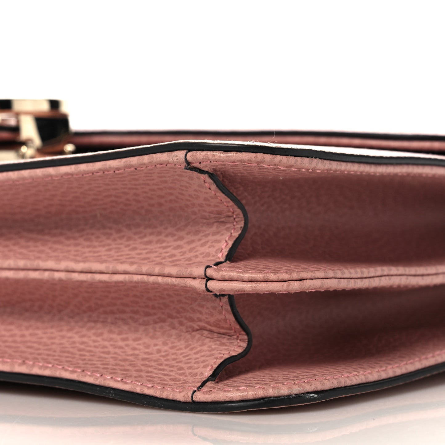 Dollar Calfskin Interlocking G Shoulder Bag Soft Pink