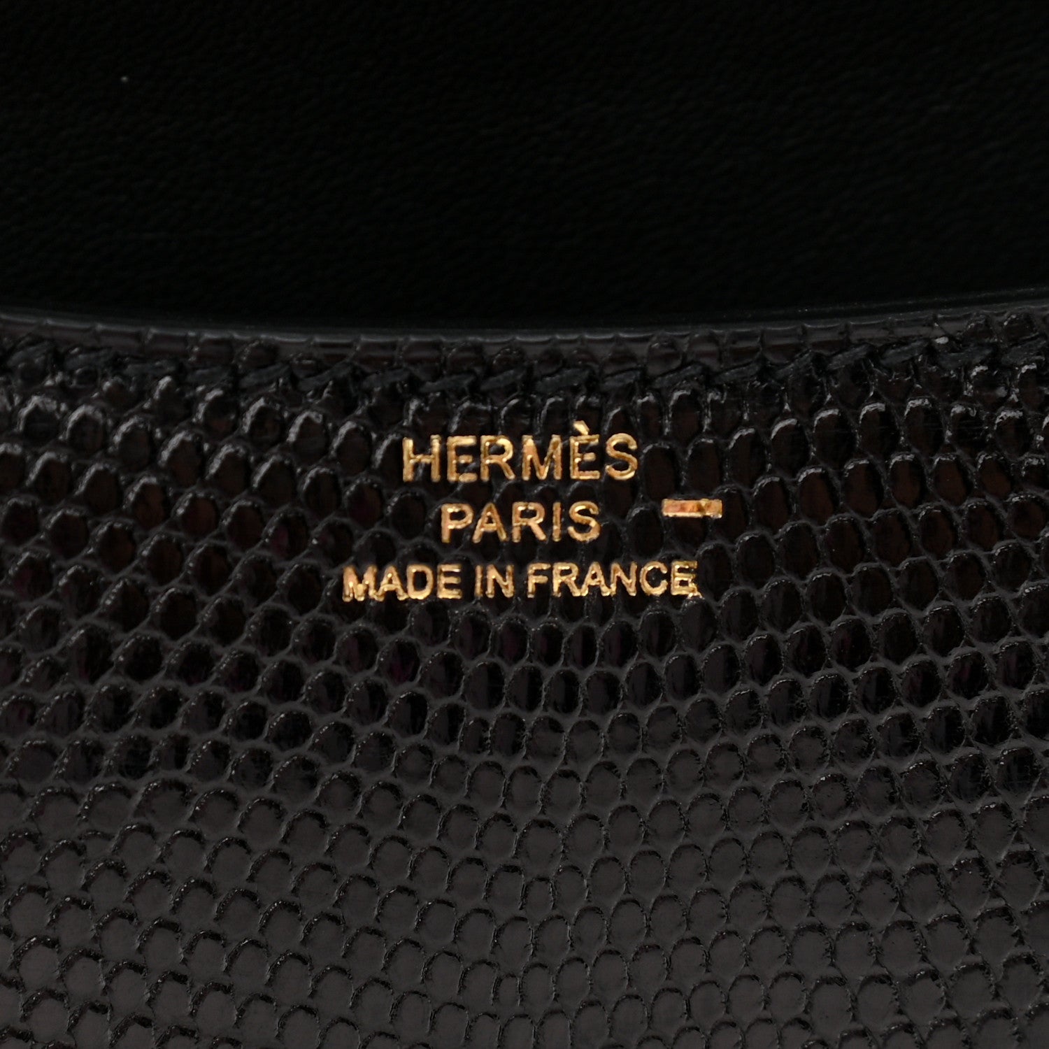 Hermes Lizard Constance 18 Black 6 of 11