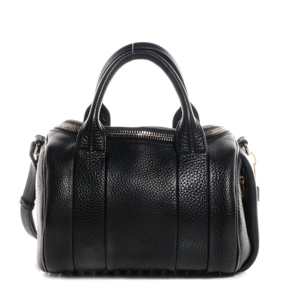 Alexander Wang Pebbled Leather Rockie Black w Pale Gold Hardware 1 of 6