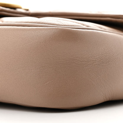 Gucci Calfskin Matelasse Super Mini GG Marmont Shoulder Bag Porcelain Rose 10 of 13