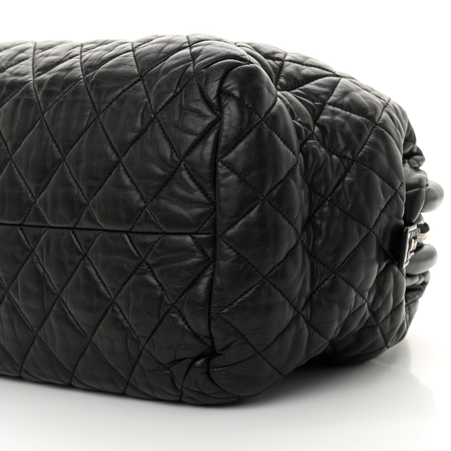 Lambskin Coco Cocoon Bowler Black