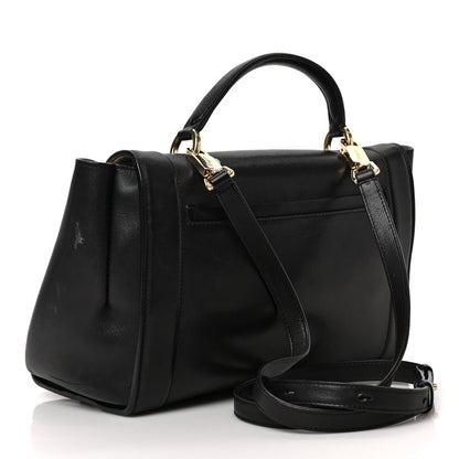 Salvatore Ferragamo Calfskin Sofia Rainbow Top Handle Bag Black 3 of 8
