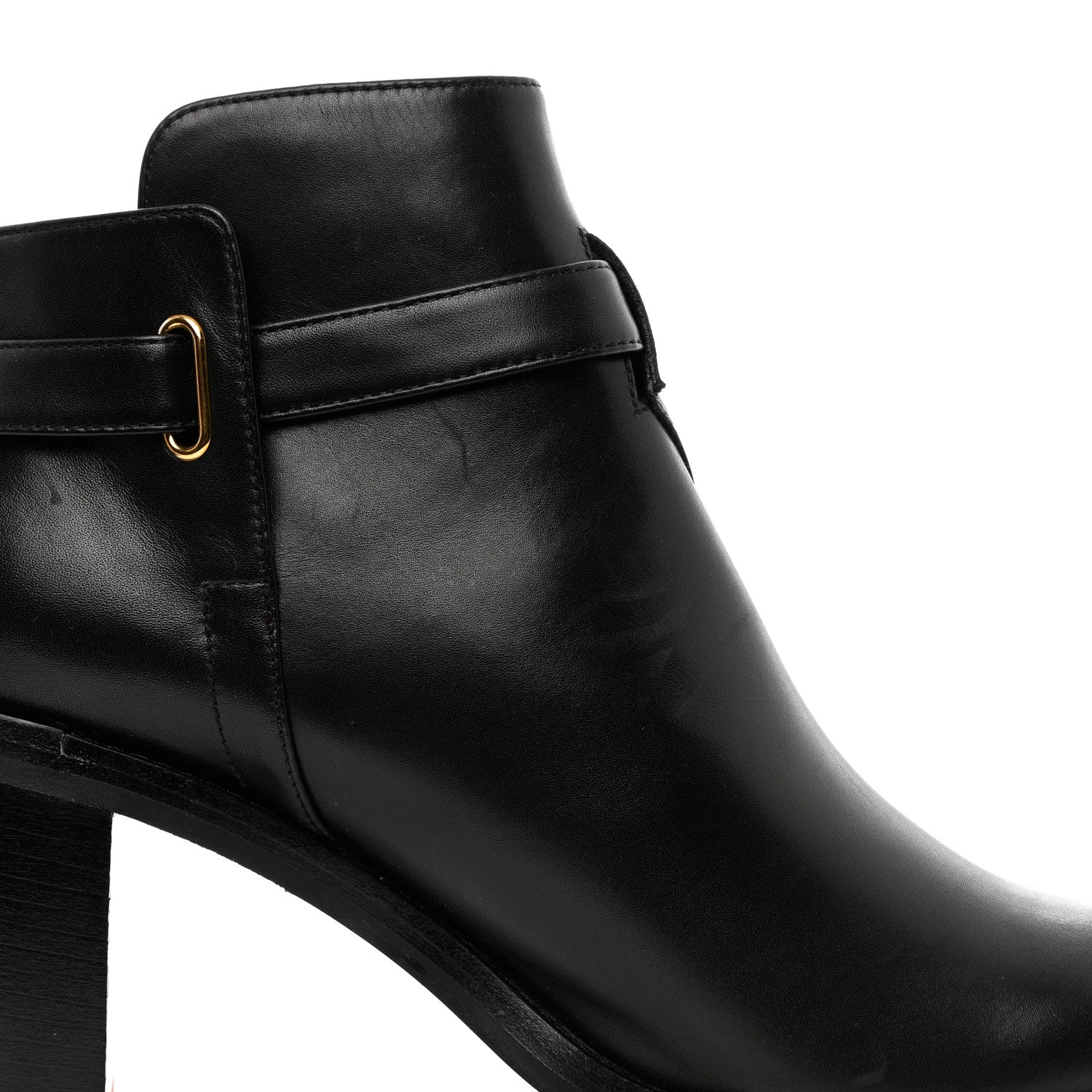 Christian Louboutin Calfskin Communa 70 Ankle Boots 37 Black 9 of 10
