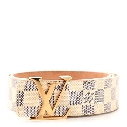 Louis Vuitton Damier Azur LV Initiales Belt 90 36 1 of 9