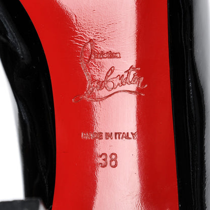 Christian Louboutin Patent No Prive 90 Pumps 38 Black 6 of 8