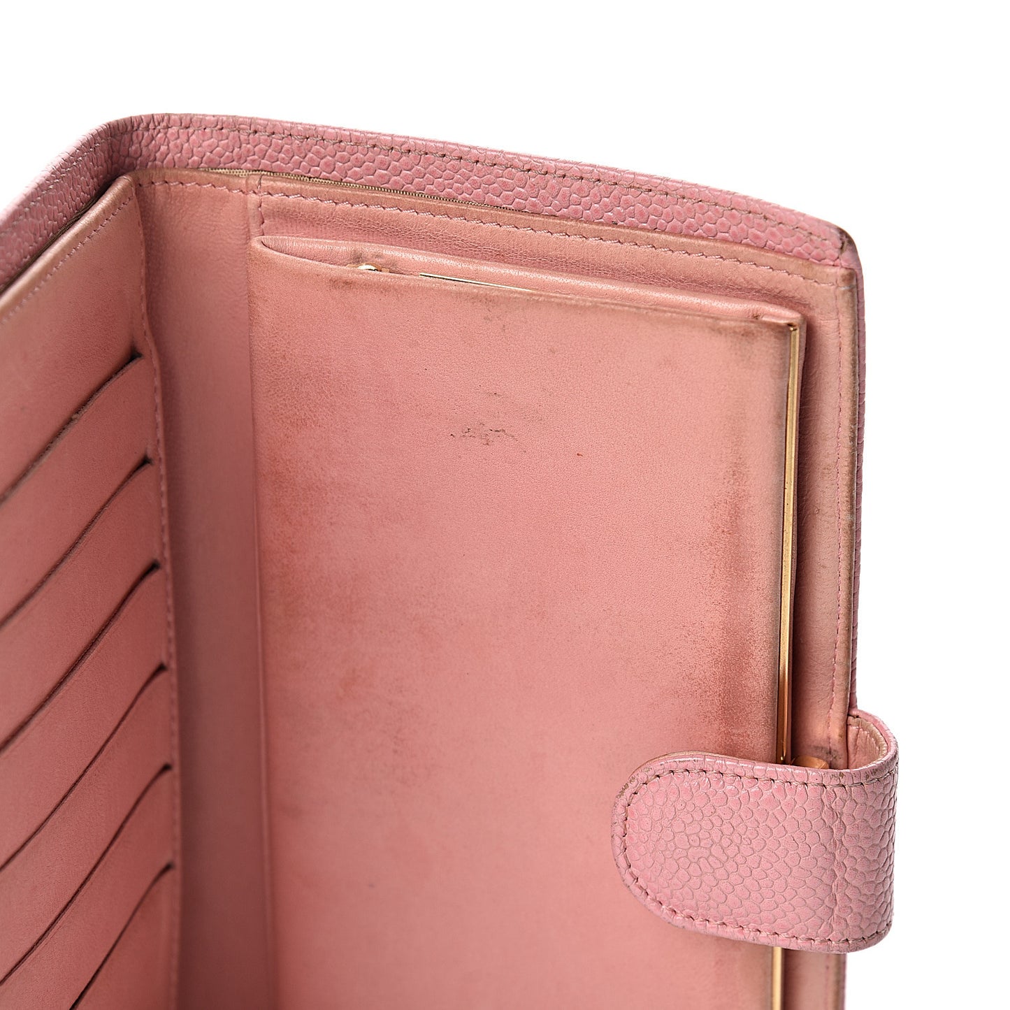 Caviar Timeless CC French Wallet Pink
