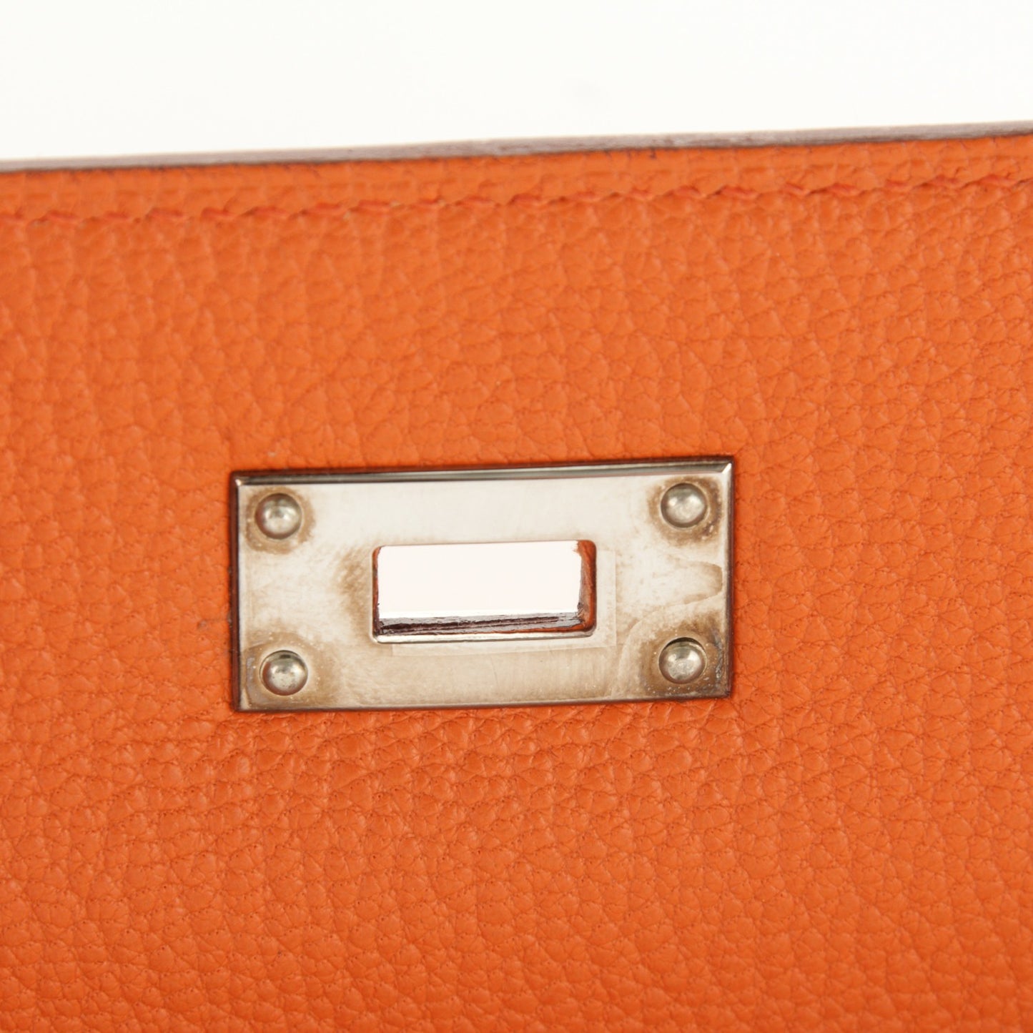 Chevre Mysore Medium Kelly Wallet Orange