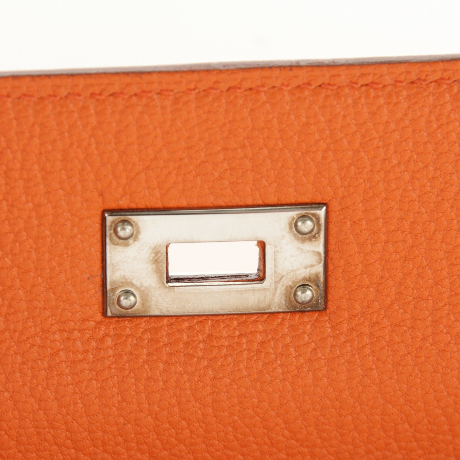 Hermes Chevre Mysore Medium Kelly Wallet Orange 15 of 17