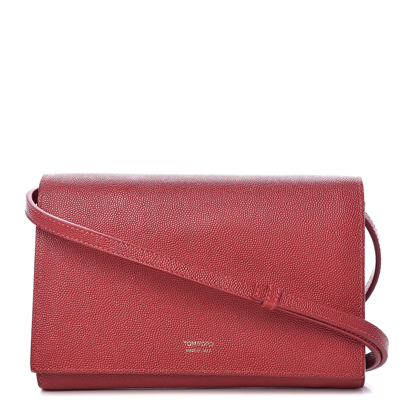 Saffiano Wallet On Strap Red