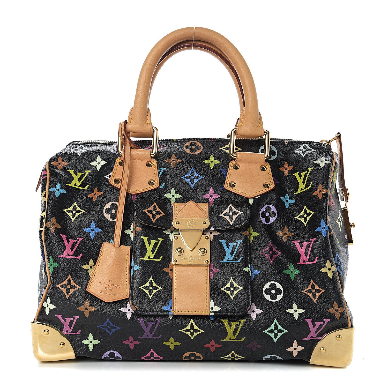 Louis Vuitton Monogram Multicolor Speedy 30 Black 1 of 8