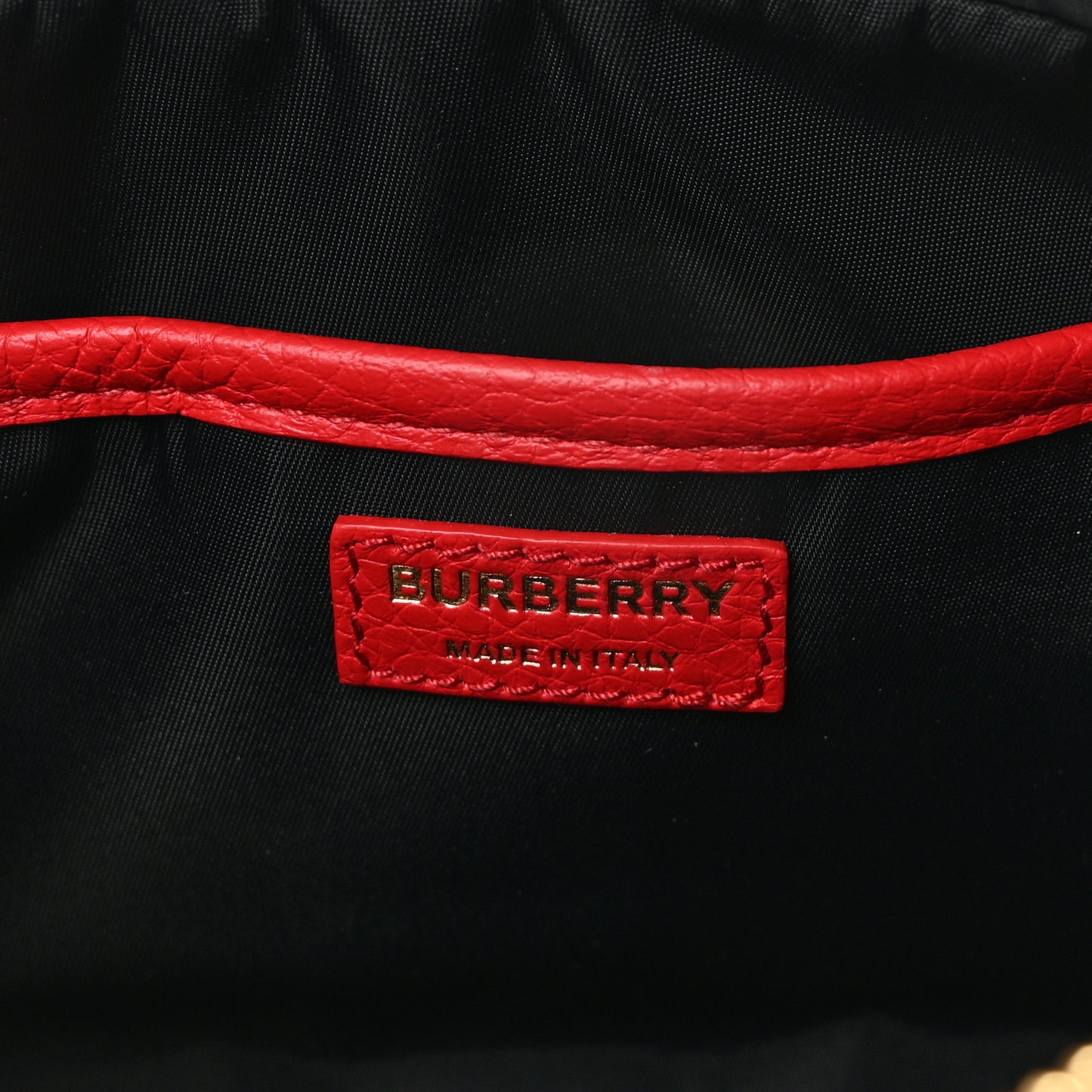 Calfskin Monogram Embossed Elongated Camera Bag Red