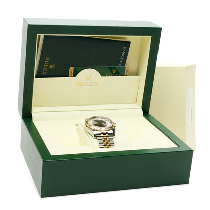 Rolex Stainless Steel 18K Yellow Gold 36mm Oyster Perpetual Datejust Watch Silver Texudo 116233 5 of 5