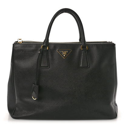 Prada Saffiano Lux Large Galleria Double Zip Tote Black 1 of 11