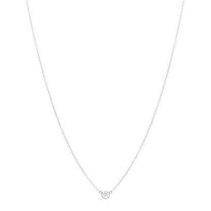 Tiffany Platinum Diamond .17ct Elsa Peretti Diamonds By The Yard Pendant Necklace 1 of 3