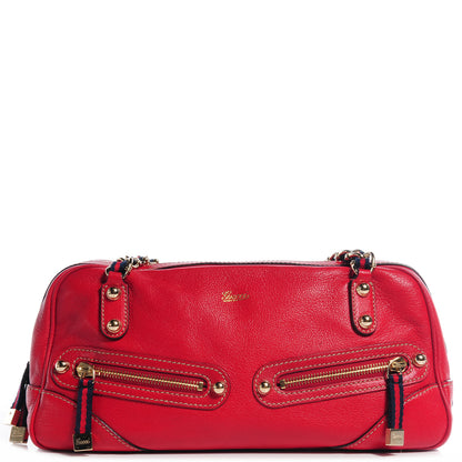 Gucci Leather Capri Small Bowler Red 1 of 7