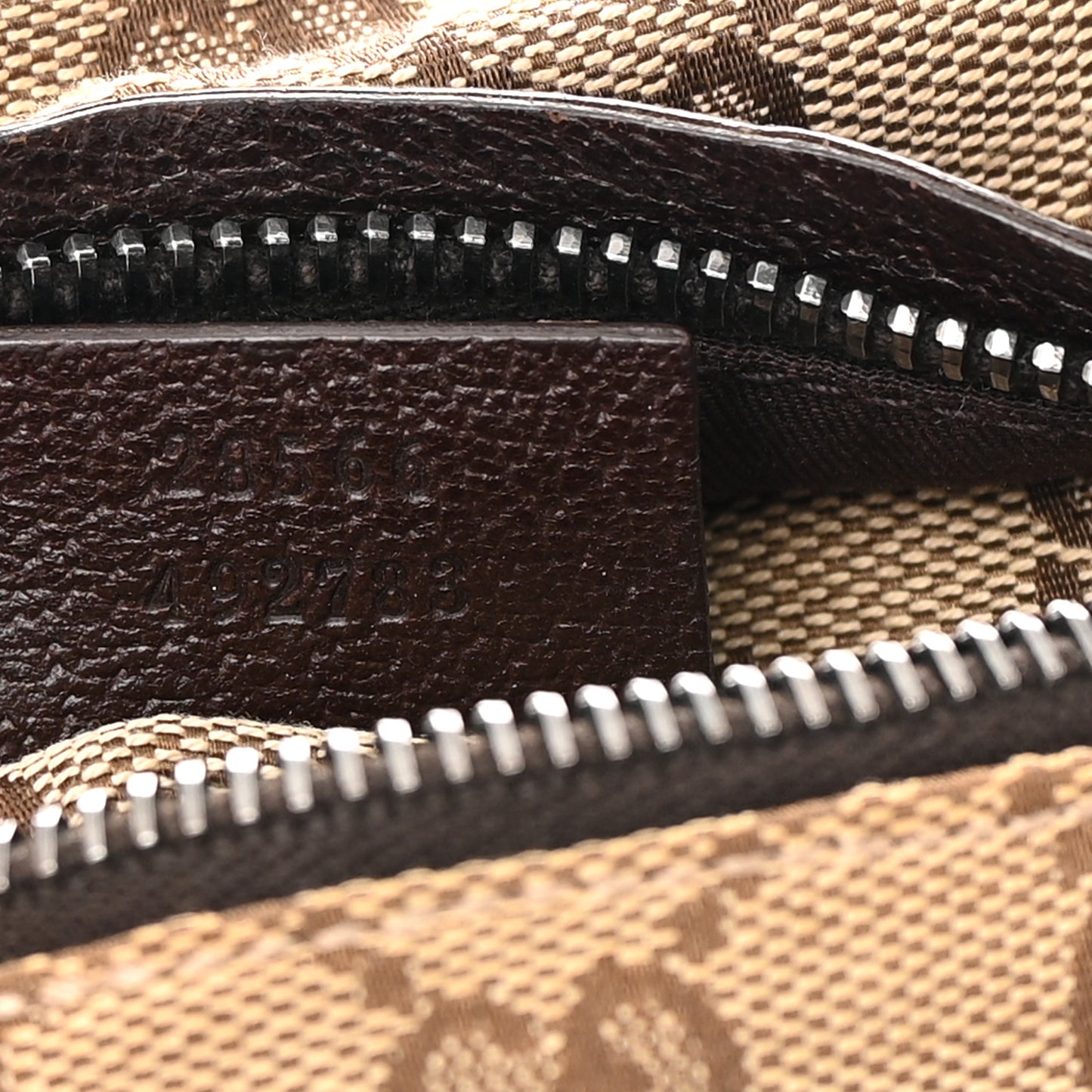 Monogram Web Belt Bag Dark Brown