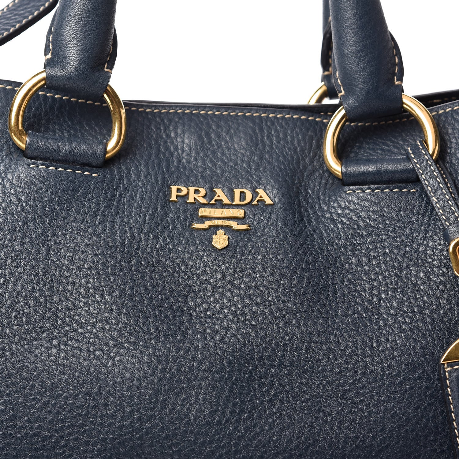 Prada Vitello Daino Shopping Tote Inchiostro 10 of 11