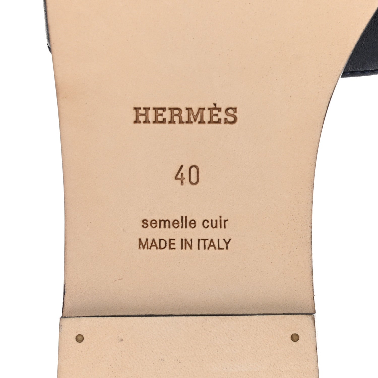Hermes Calfskin Toucans de Paradis Oran Sandals 40 Bleu Indigo 6 of 9