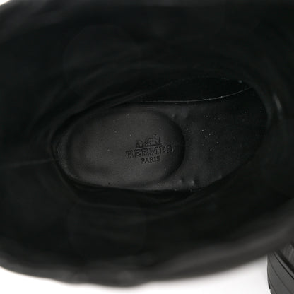 Hermes Goatskin Quilted Fuji Boots 37 Black 7 of 12