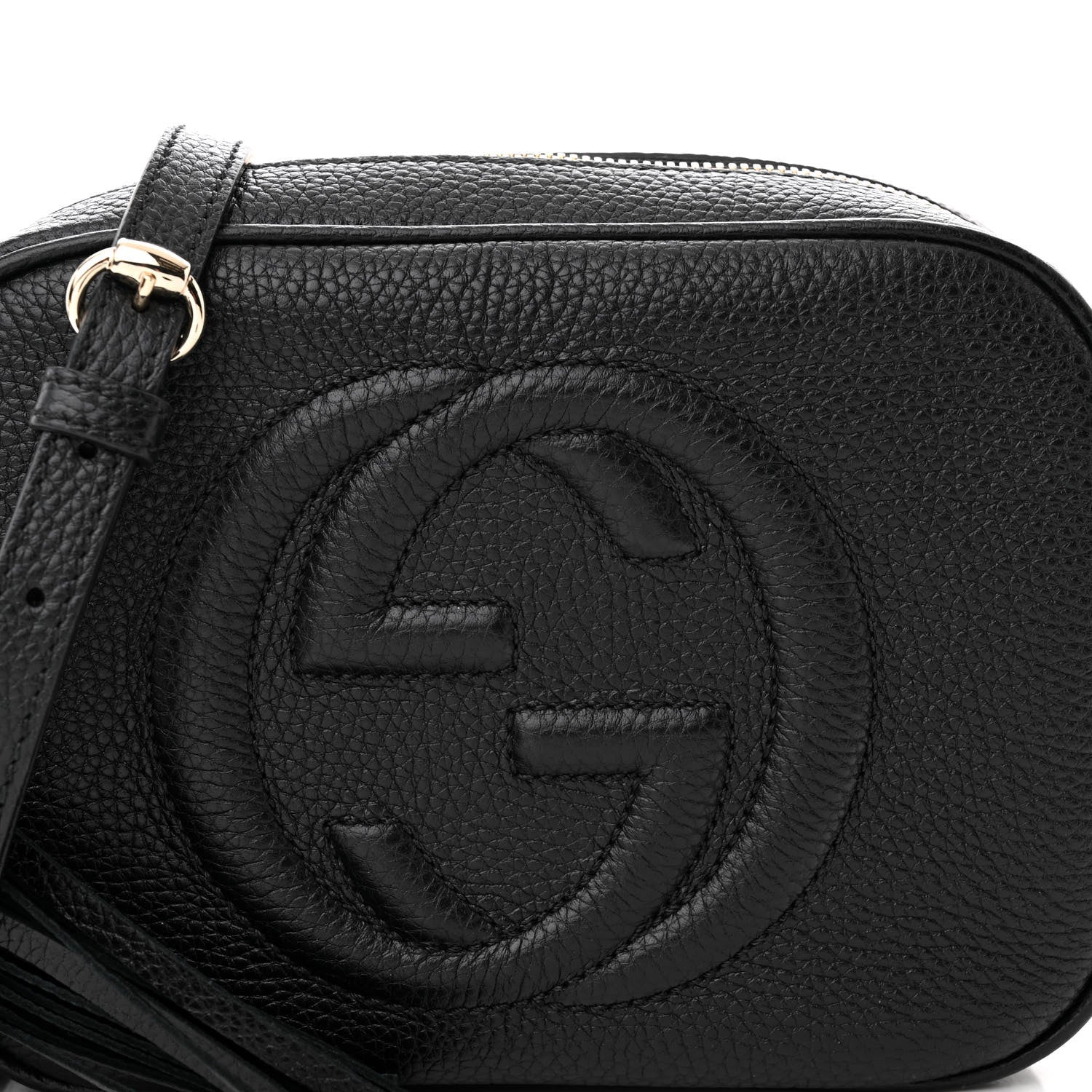 Gucci Pebbled Calfskin Small Soho Disco Bag Black 8 of 10