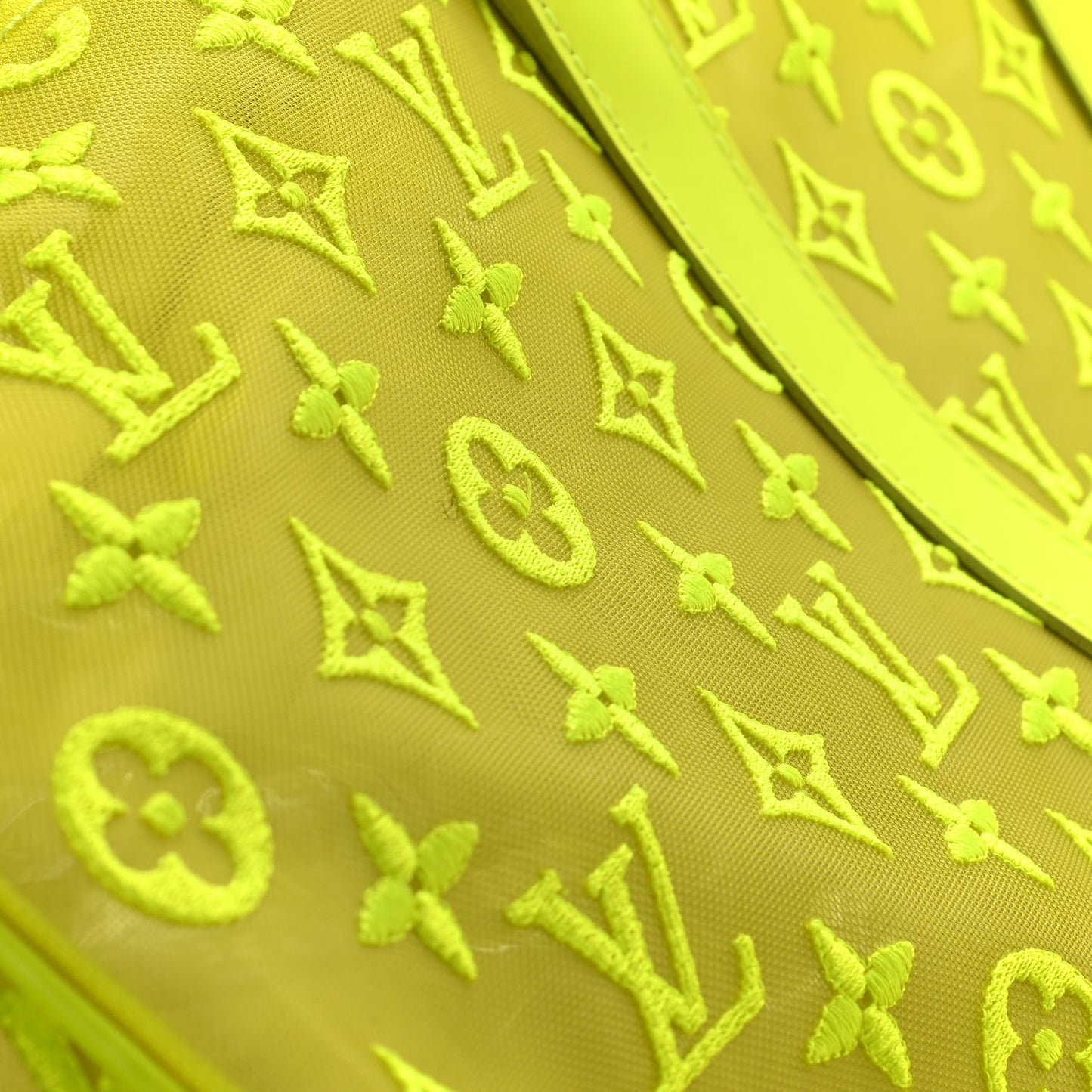Monogram Fluo See Through Keepall Bandouliere 50 Yellow