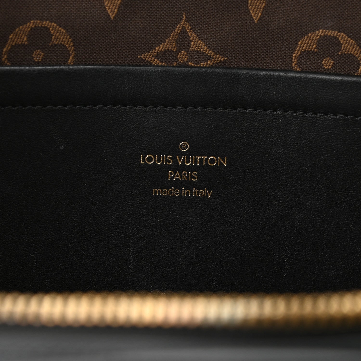 Louis Vuitton Calfskin Monogram Embossed Utility Crossbody Black 6 of 9