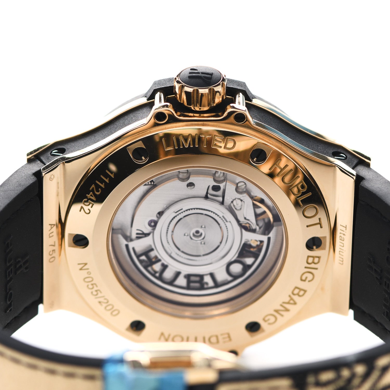 Hublot 18K Yellow Gold Rubber Diamond 41mm Big Bang "Broderie" Limited Edition Automatic Watch 343.VX.6580.NR.BSK16 4 of 4