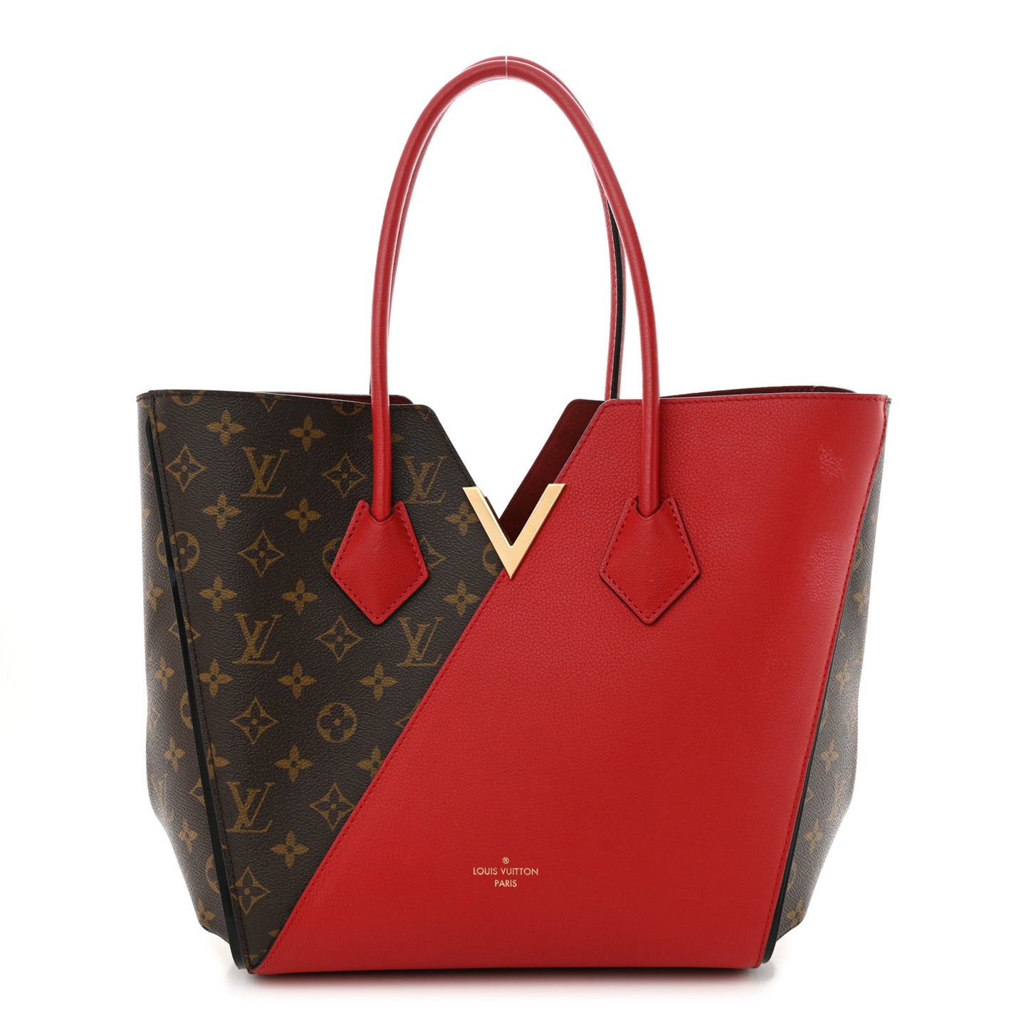 Calfskin Monogram Kimono Tote Cherry