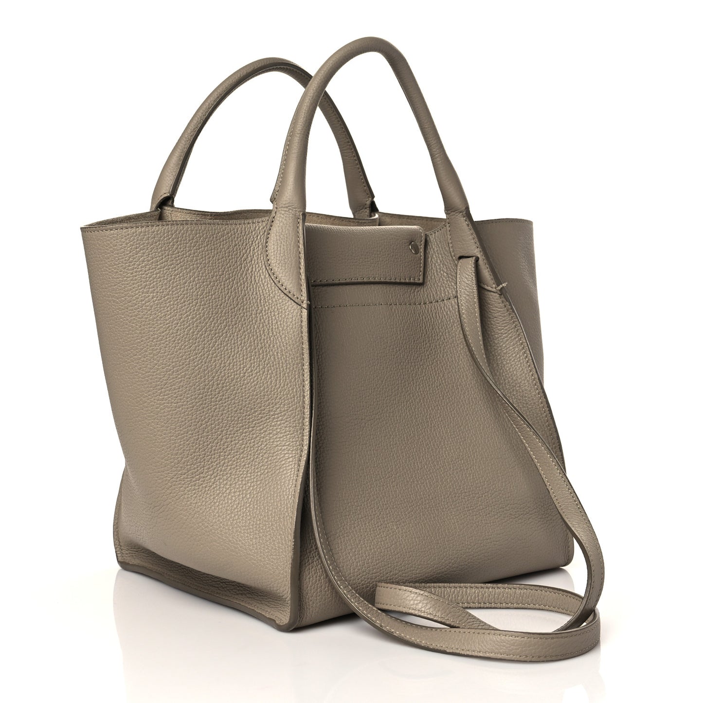 Supple Grained Calfskin Small Big Bag Light Taupe
