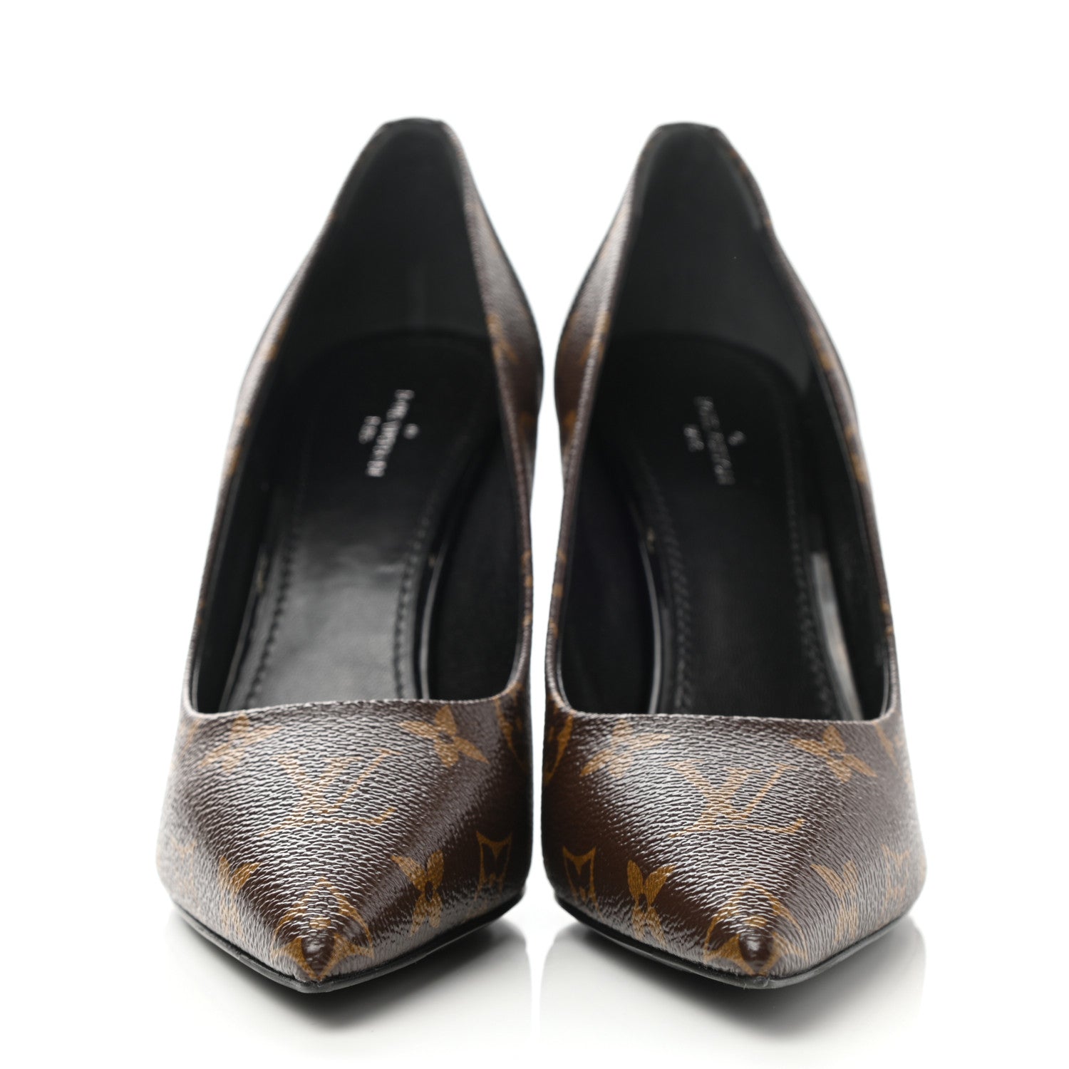 Louis Vuitton Monogram Cherie Pumps 39 Black 2 of 12