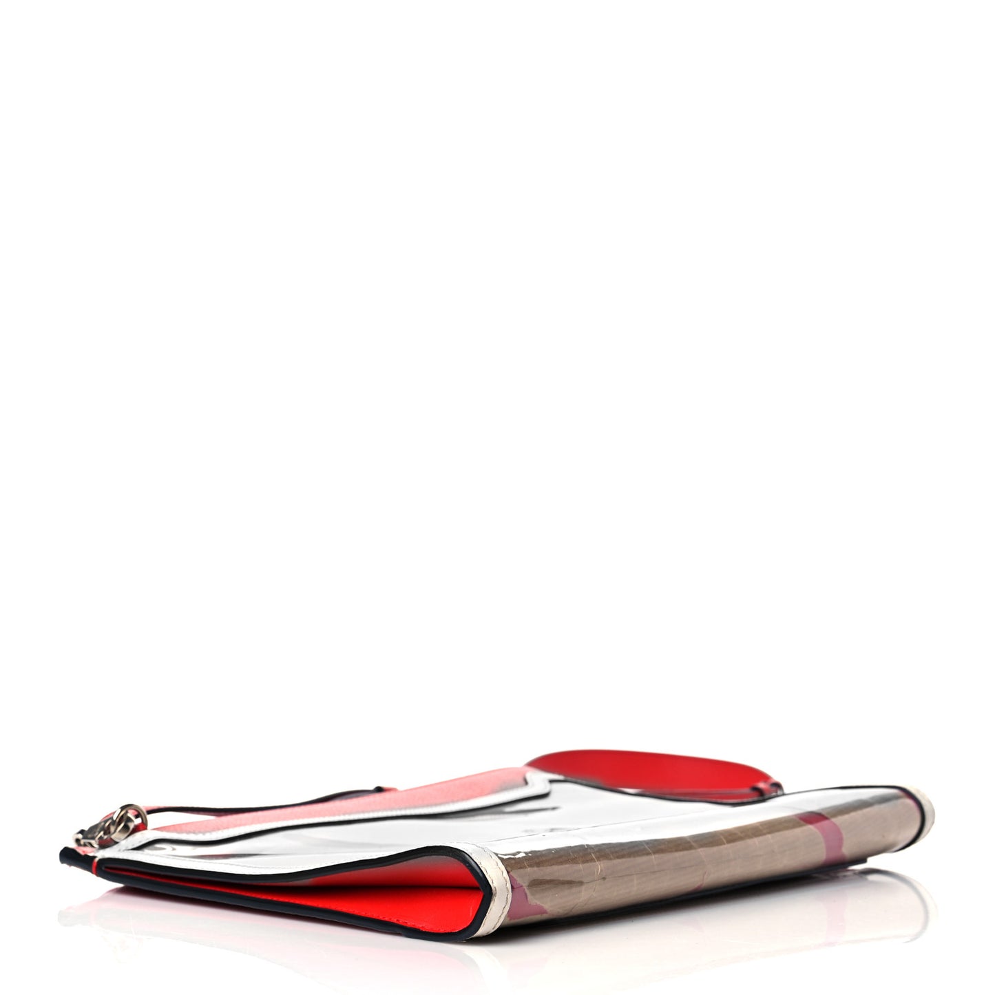 PVC Skypouch Crossbody Clutch Kraft Latte