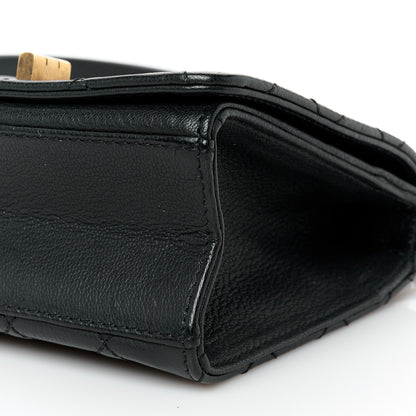 Chanel Goatskin Quilted Small Rita Top Handle Flap Black 10 of 11
