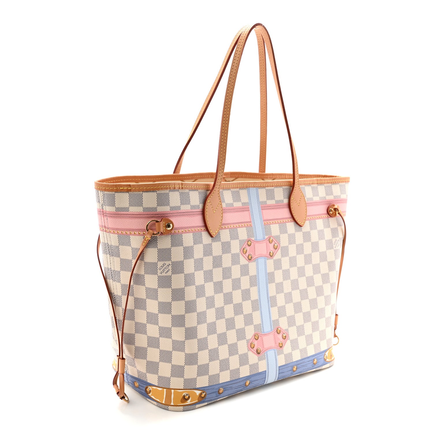 Louis Vuitton Damier Azur Summer Trunks Neo Neverfull MM 4 of 11