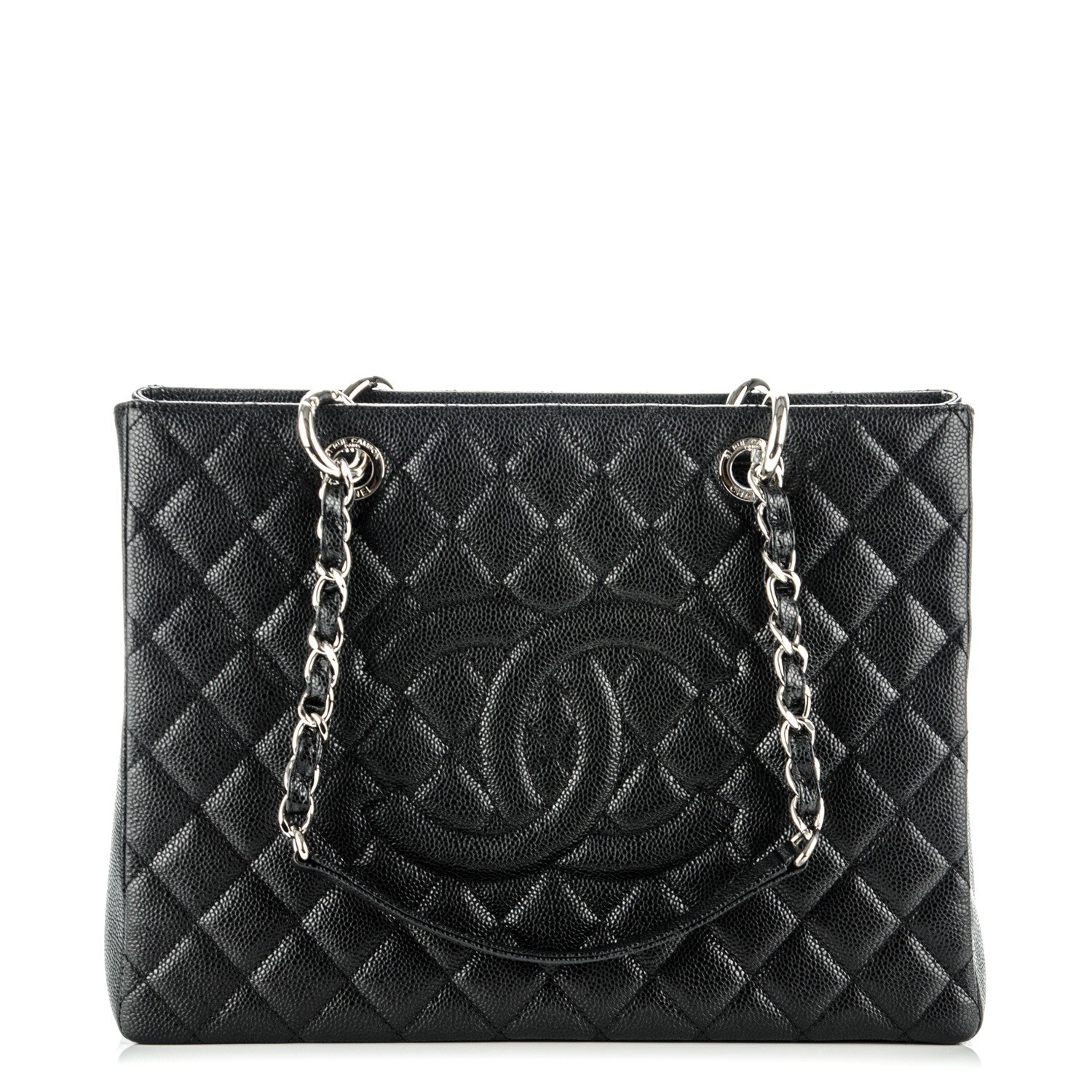 Chanel Caviar Quilted Grand Shopping Tote GST Black 1 of 7