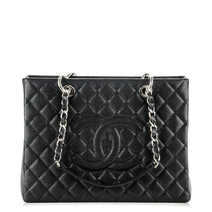 Chanel Caviar Quilted Grand Shopping Tote GST Black 1 of 7