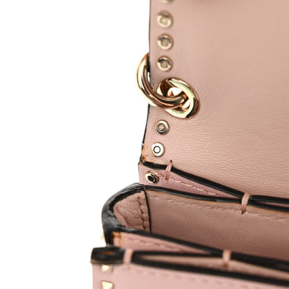Valentino Garavani Vitello Rockstud Cabana Shoulder Bag Water Rose 13 of 18