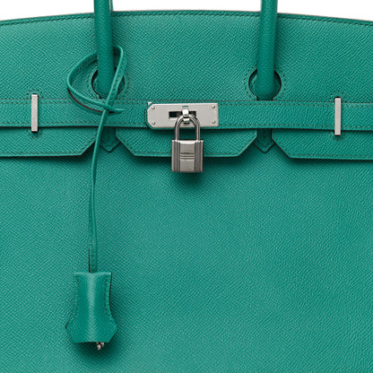 Hermes Epsom Birkin 35 Bleu Paon 9 of 23