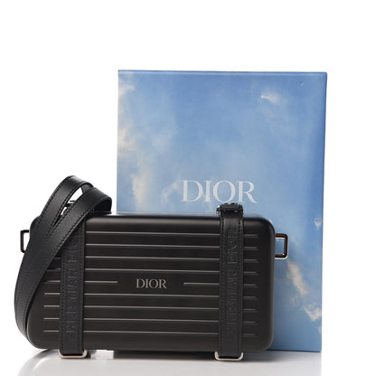 Christian Dior X RIMOWA Aluminum Personal Clutch On Strap Black 9 of 9
