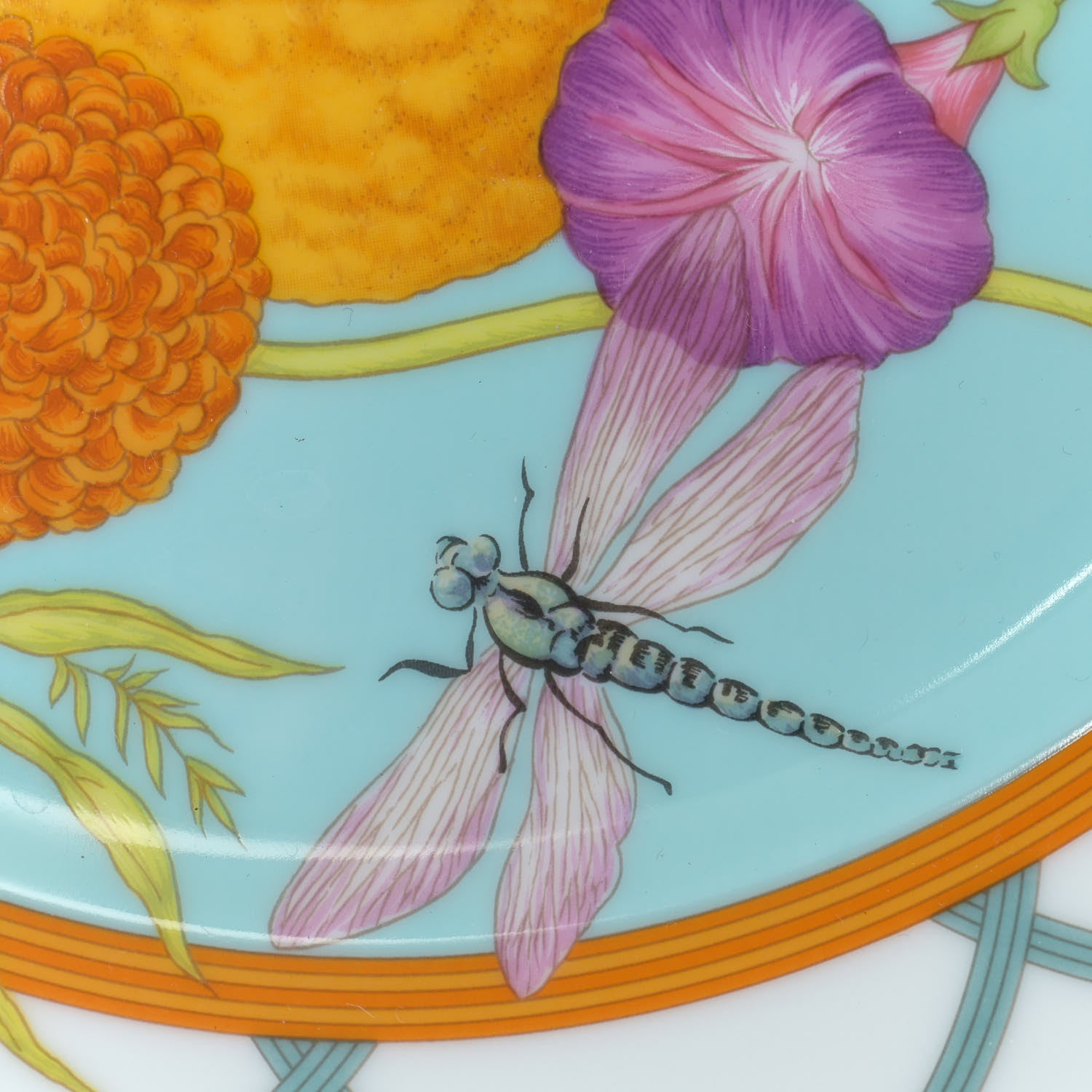 Hermes Porcelain La Siesta Dessert Plate Set of 2 6 of 6