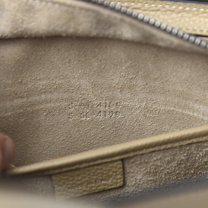 Celine Drummed Calfskin Nano Luggage Dune 9 of 11