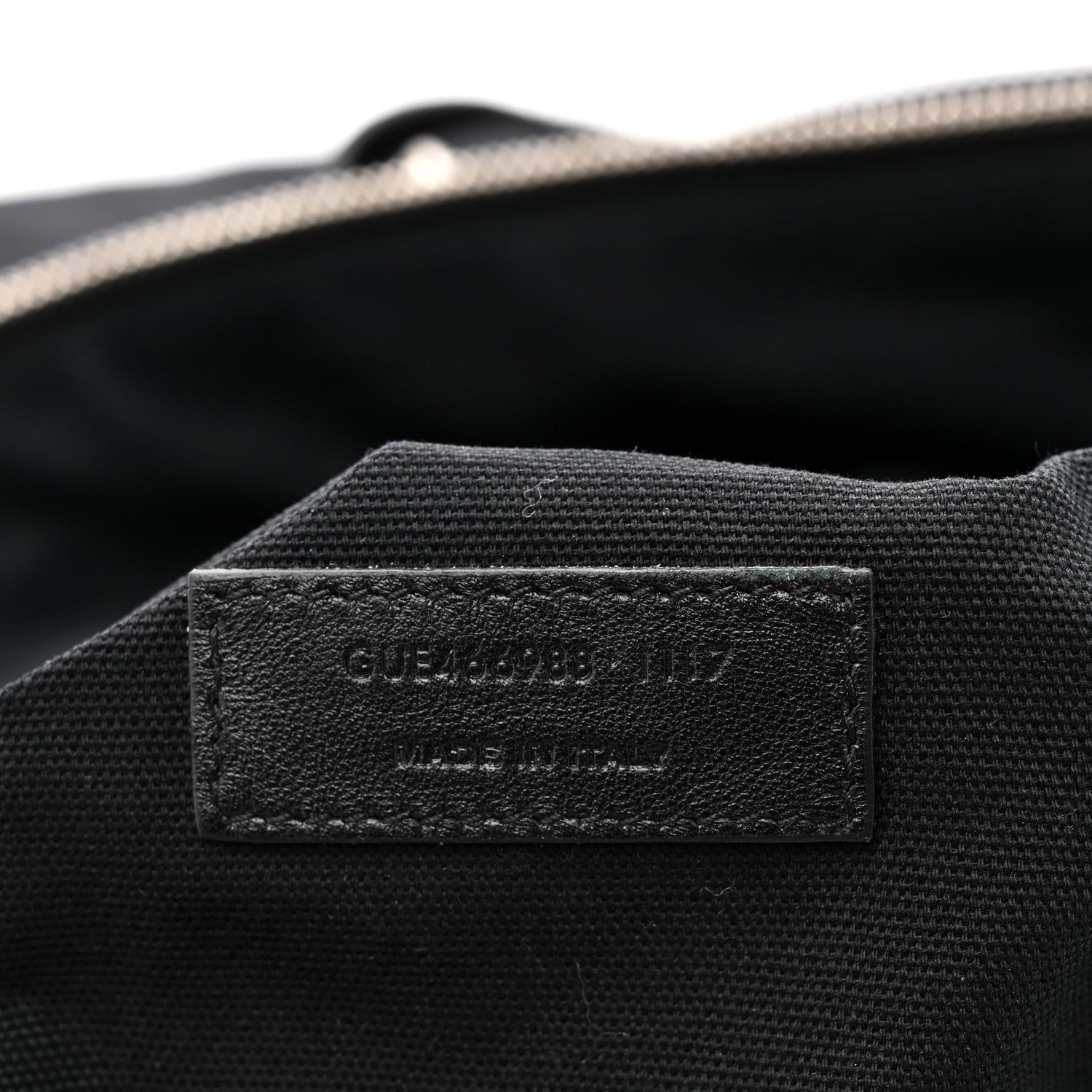 Saint Laurent Canvas Calfskin Embossed Large Convertible ID Bag Black 6 of 11